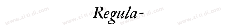 点字油漆体 Regula字体转换